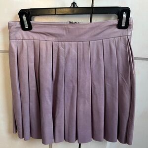 Alice + Olivia purple leather skirt